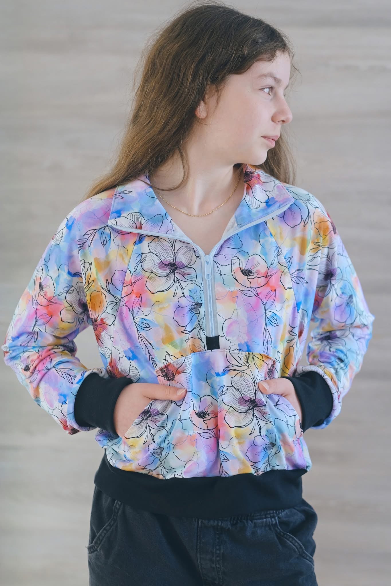 Floral watercolour round 37 retail