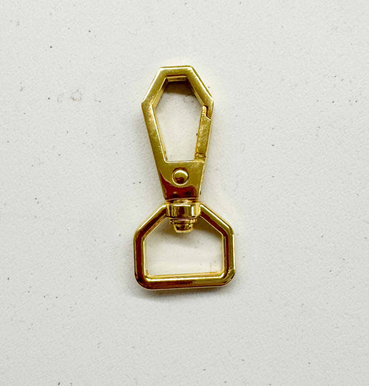 Polygonal swivel snap hook size: 3/4” (20mm)