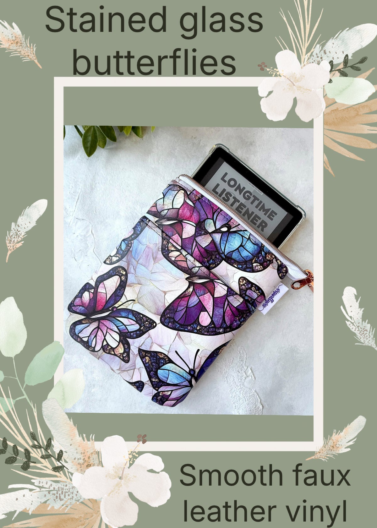 Stained glass butterflies preorder round 43