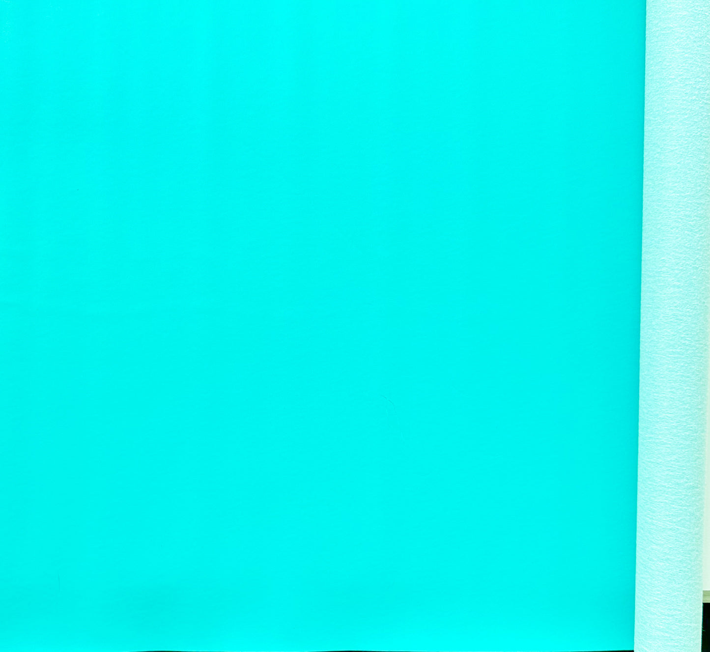 Turquoise faux leather vinyl