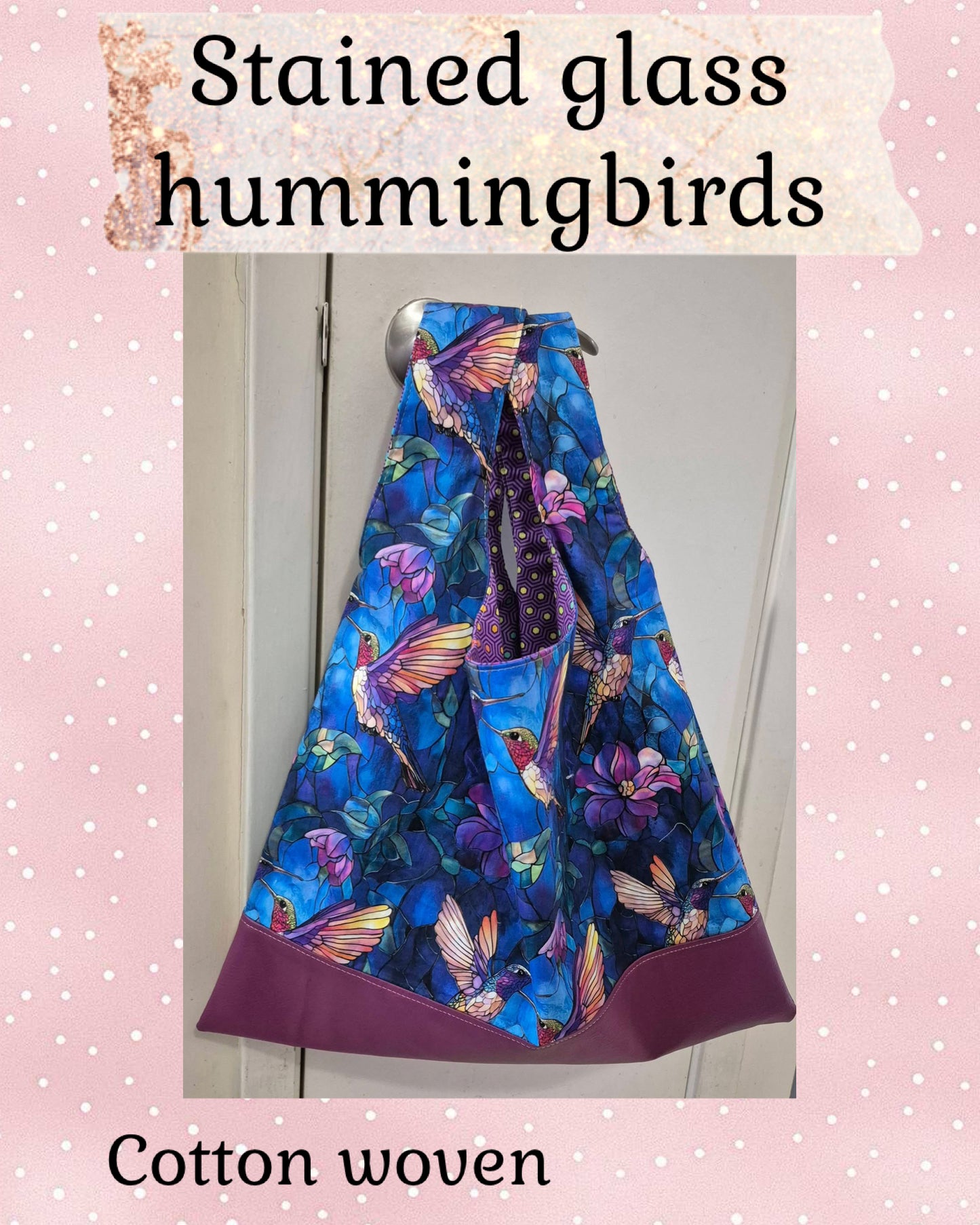 Stained glass hummingbirds preorder round 34