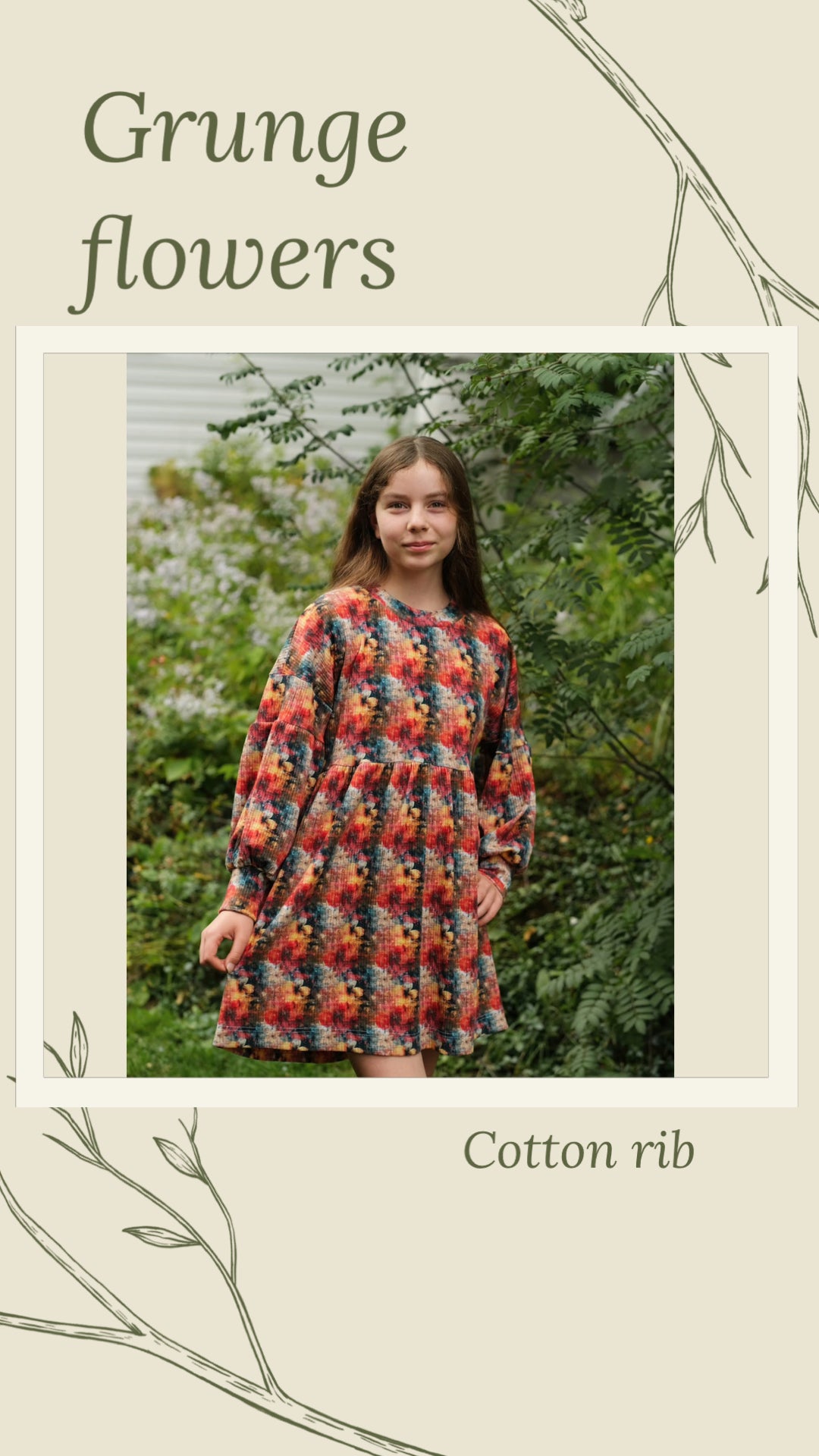 Grunge flowers preorder round 42