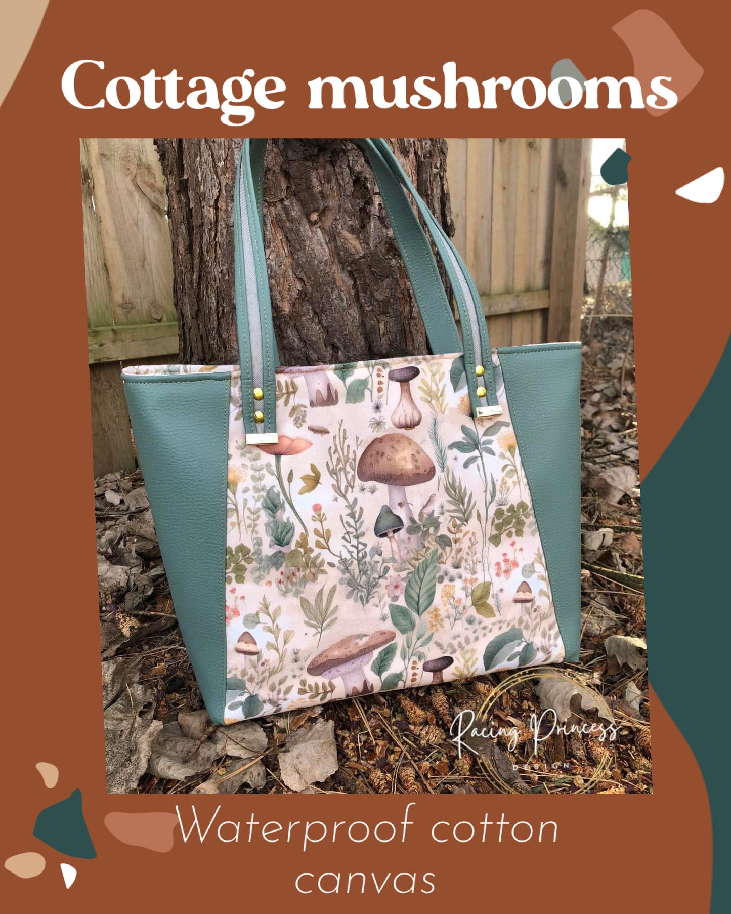 Cottage mushrooms round 28 retail