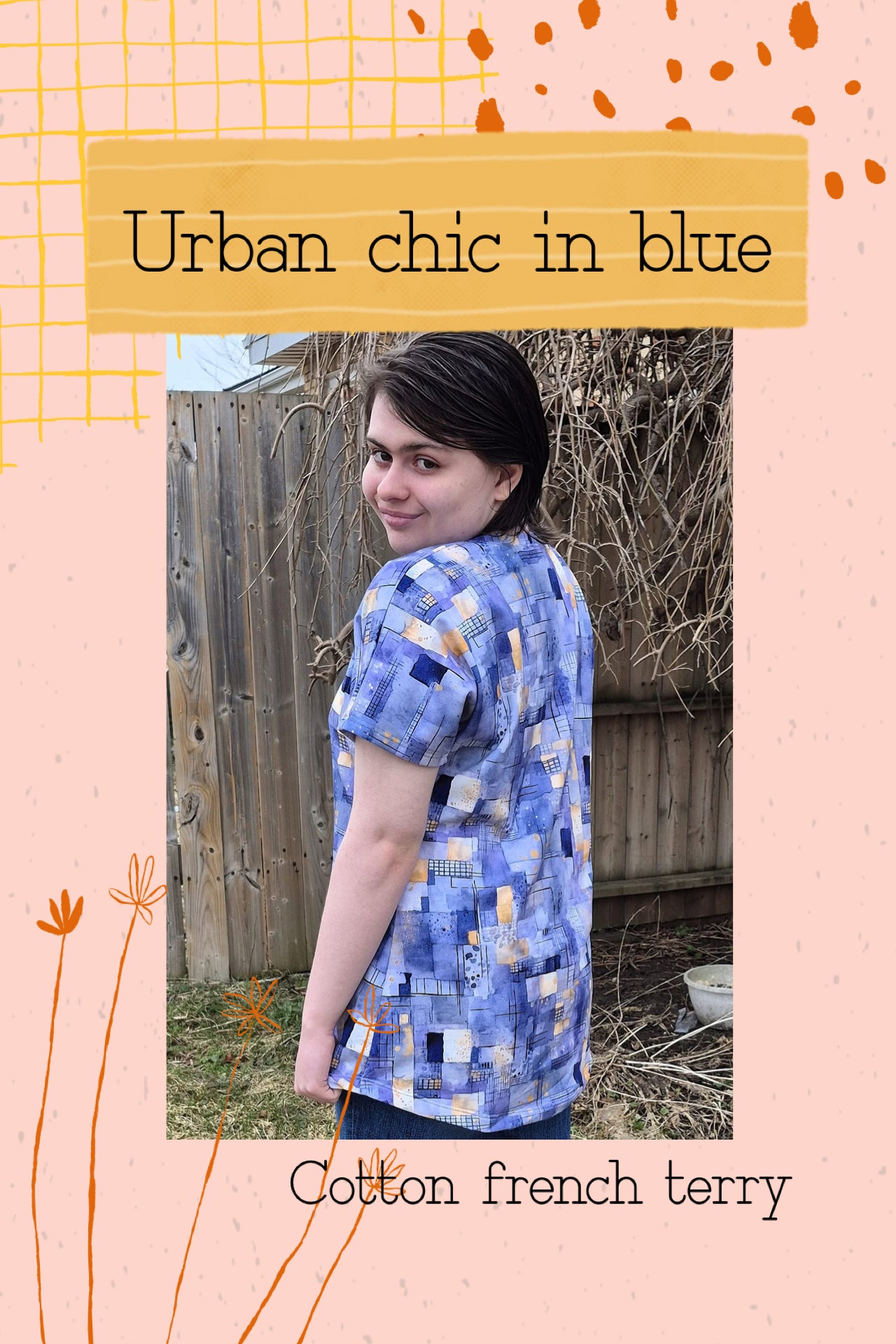 Urban chic in blue round 36 retail