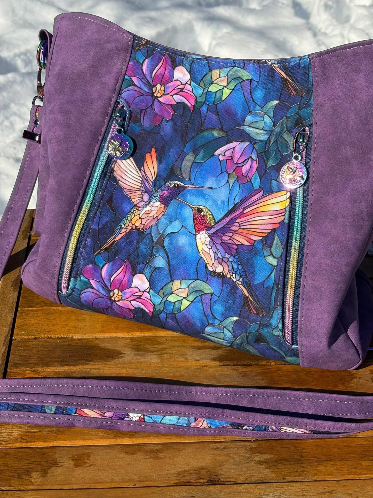 Stained glass hummingbirds preorder round 34