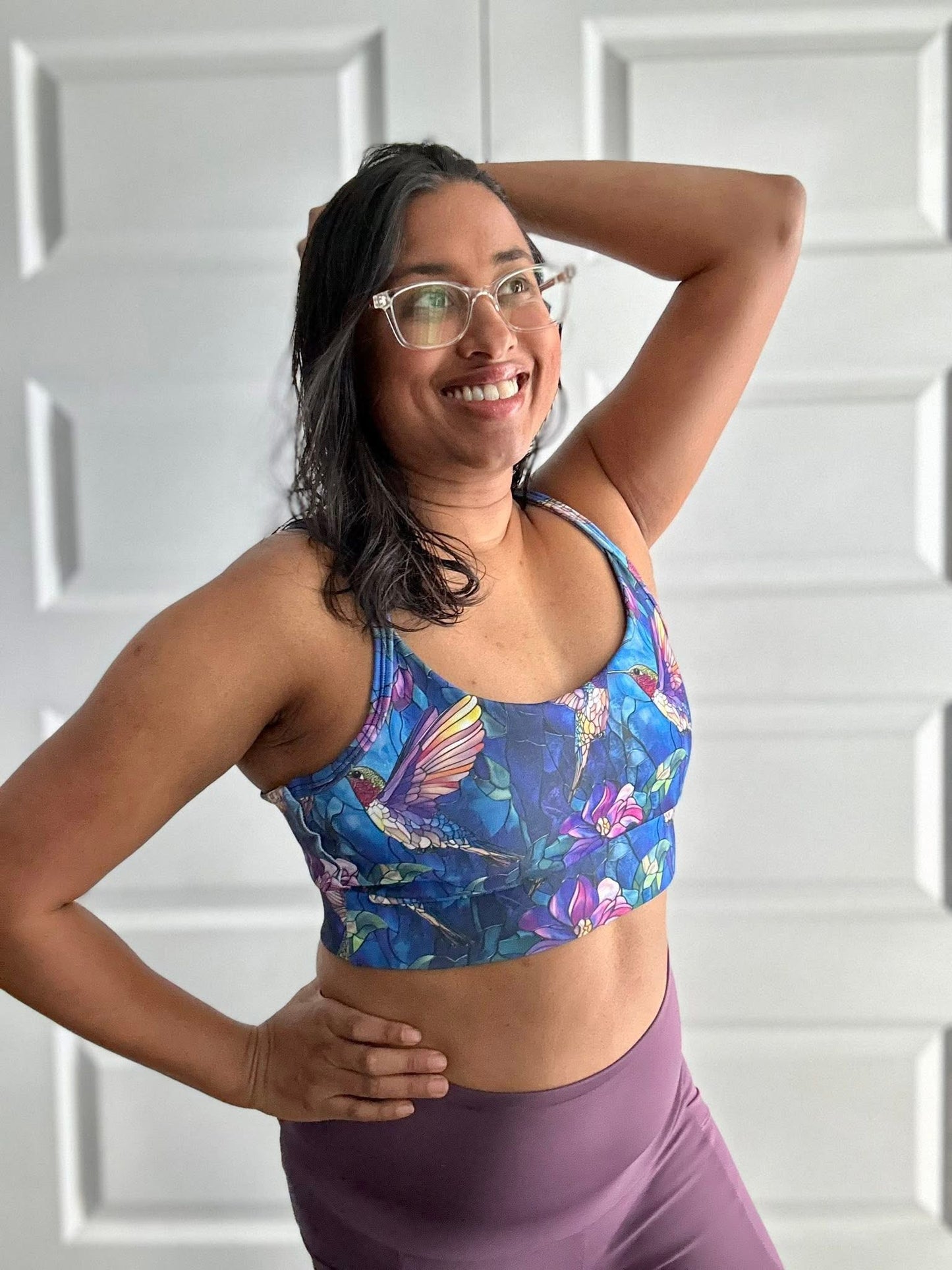 Stained glass hummingbirds preorder round 34