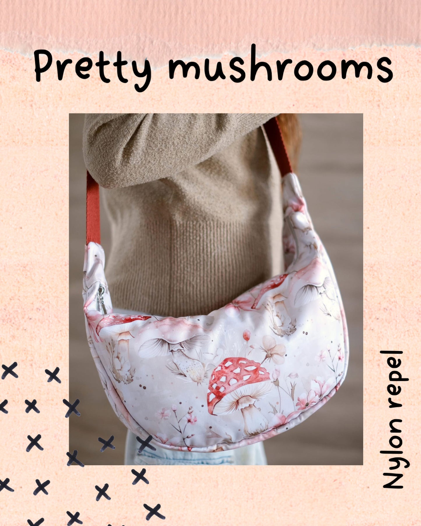 Pretty mushrooms round 35 retail