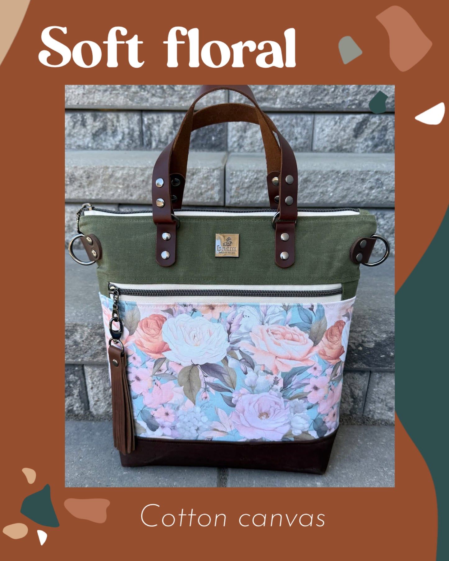 Soft floral round 28 retail