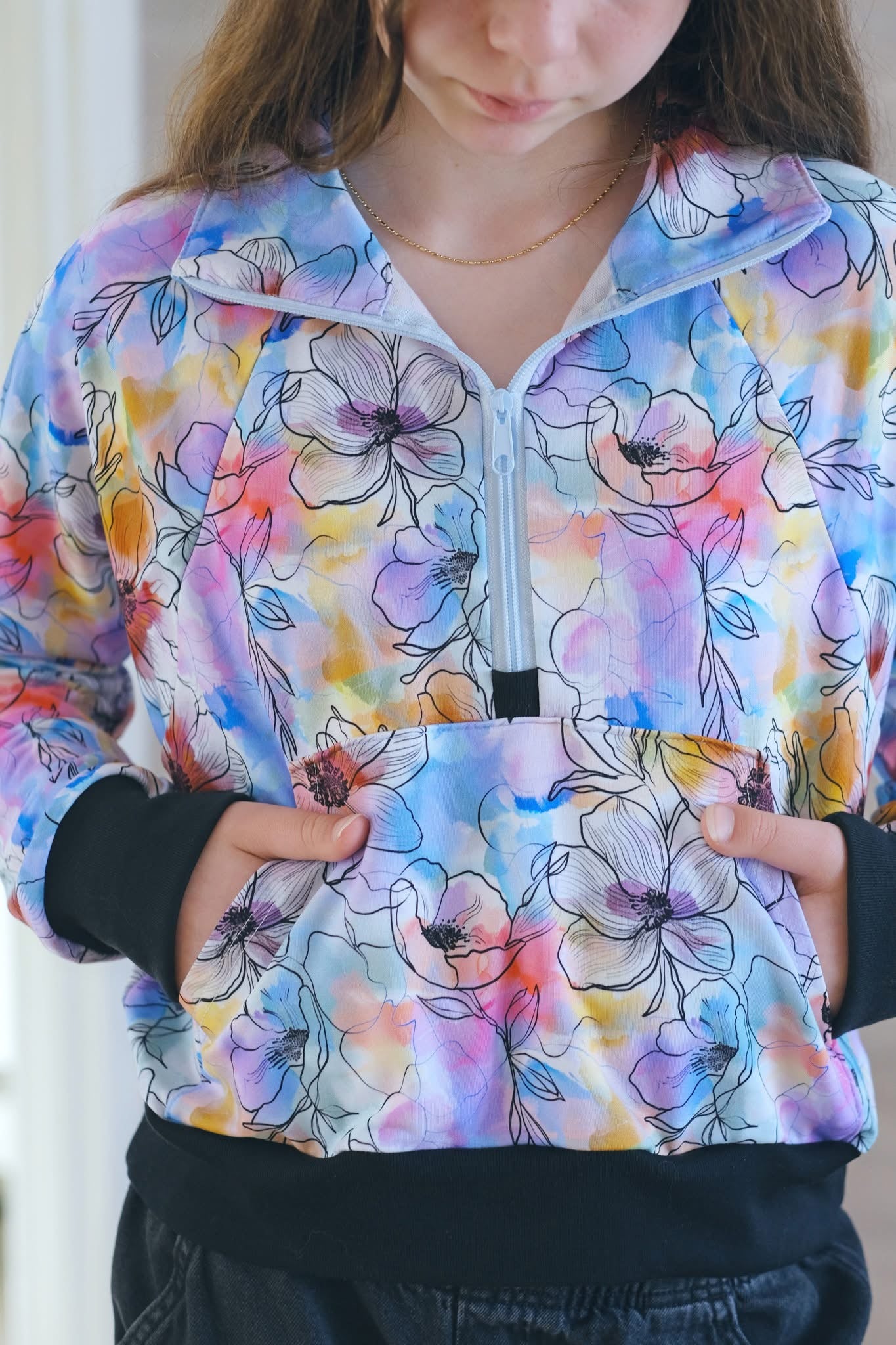 Floral watercolour round 37 retail