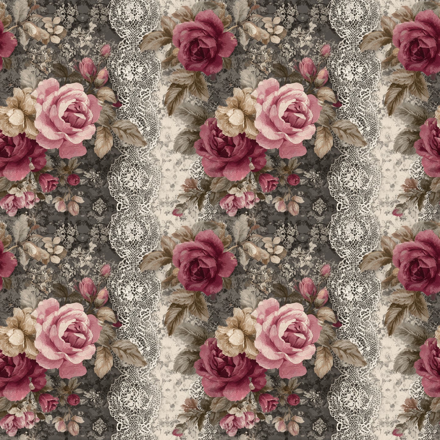 Lacy roses round 37 retail
