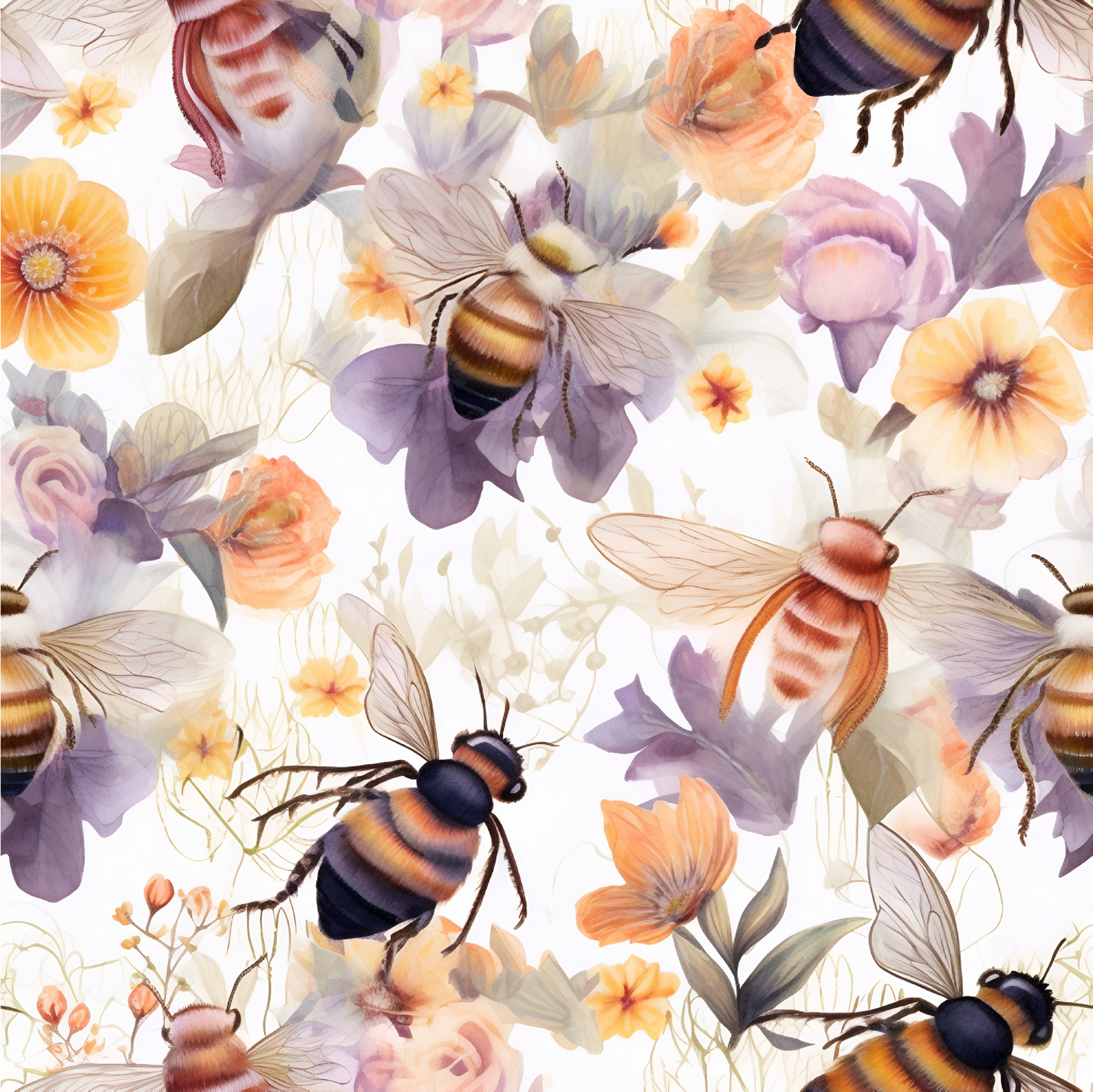 Busy bees faux leather vinyl