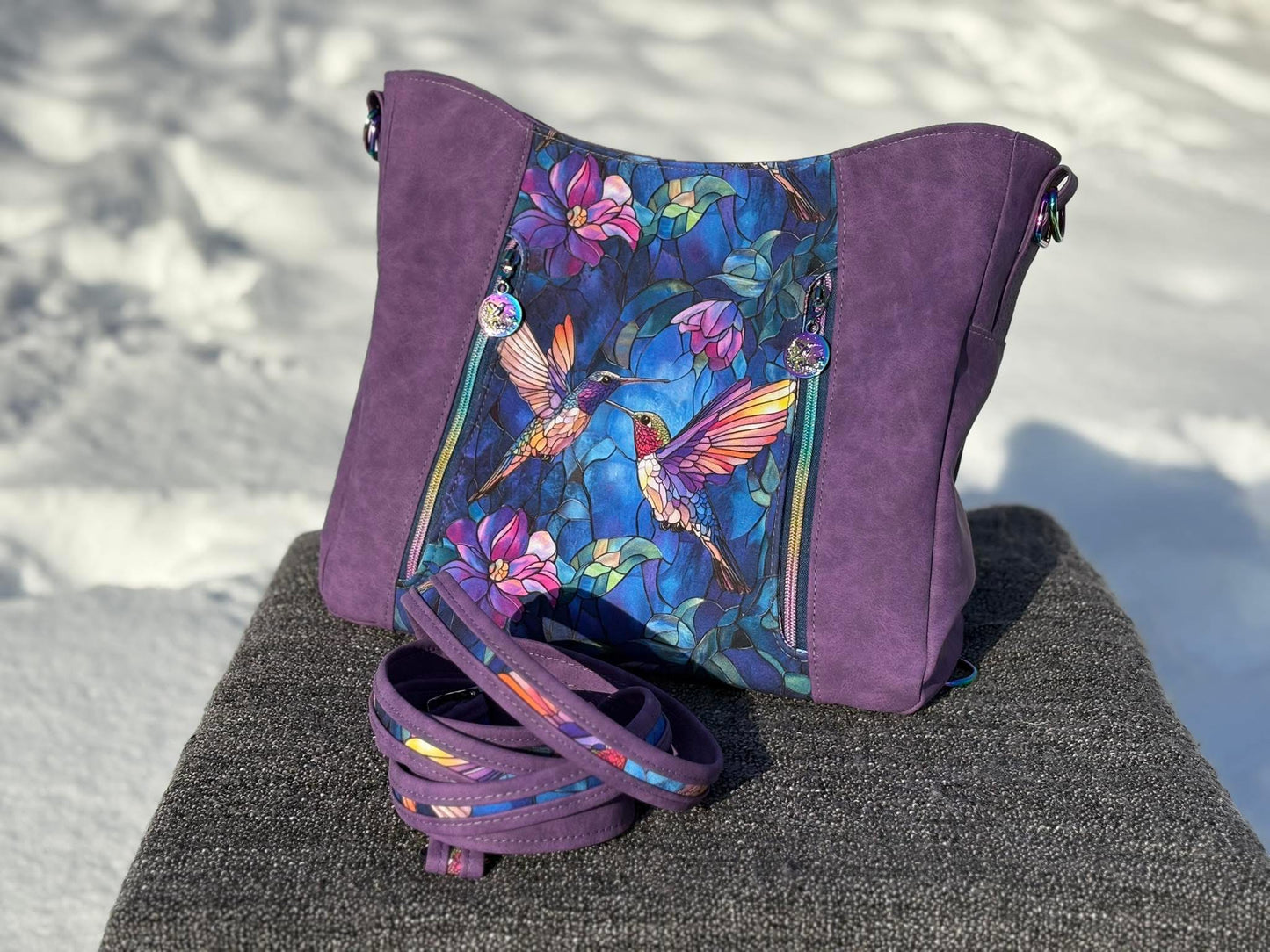 Stained glass hummingbirds preorder round 34