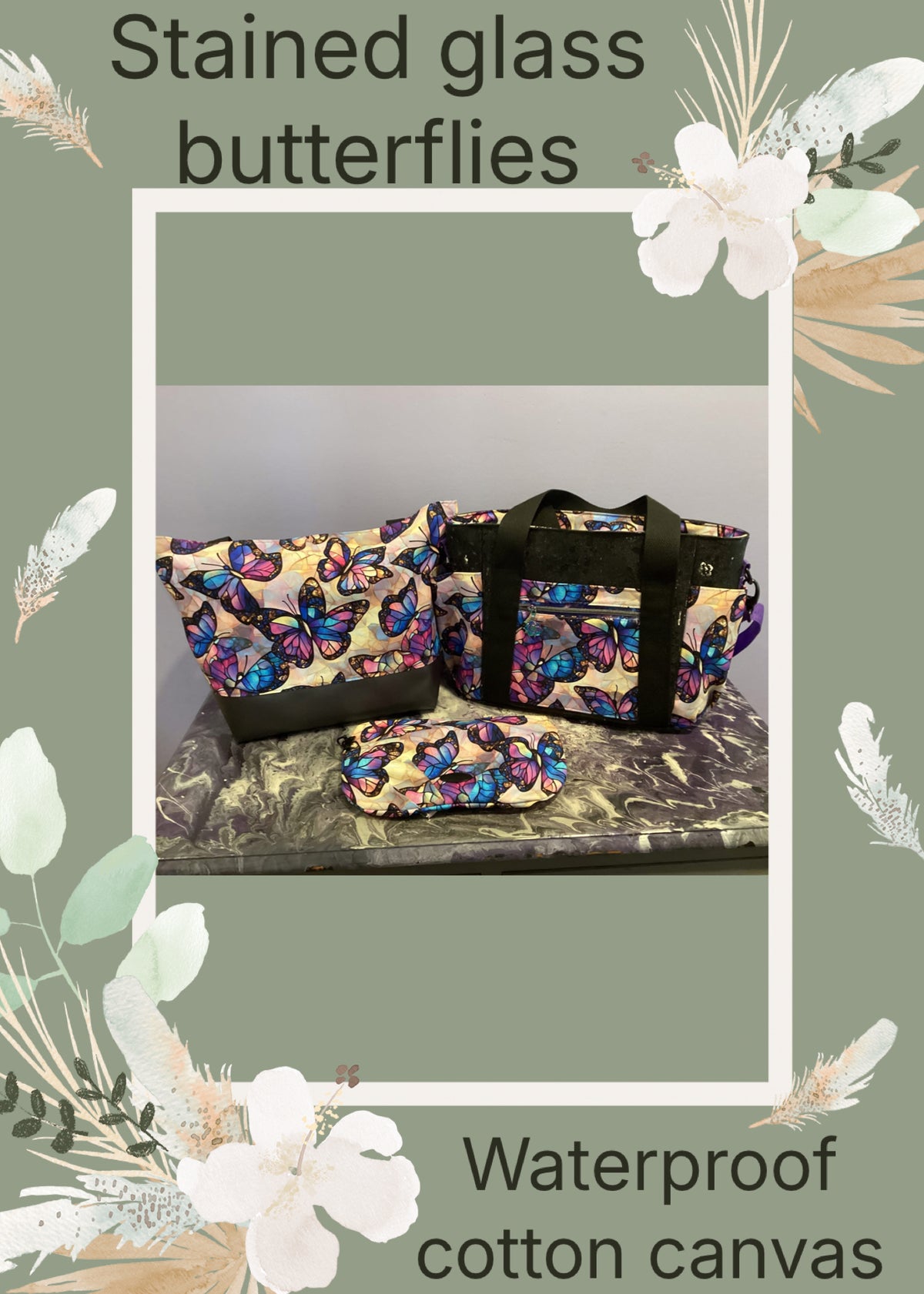 Stained glass butterflies preorder round 43