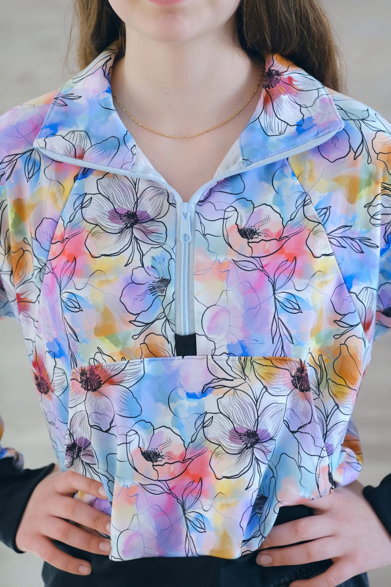 Floral watercolour round 37 retail