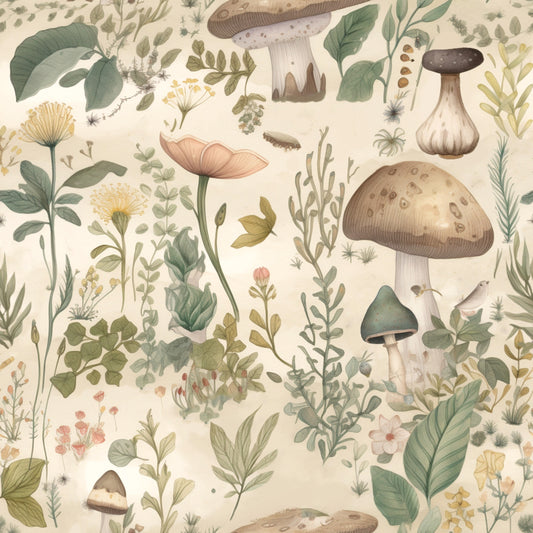 Cottage mushrooms round 28 retail