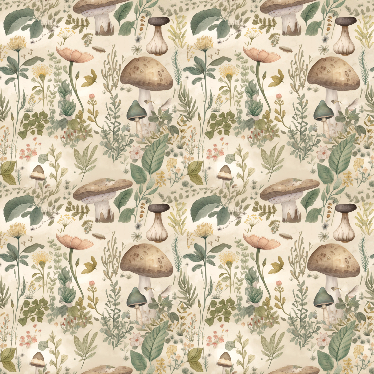 Cottage mushrooms round 28 retail