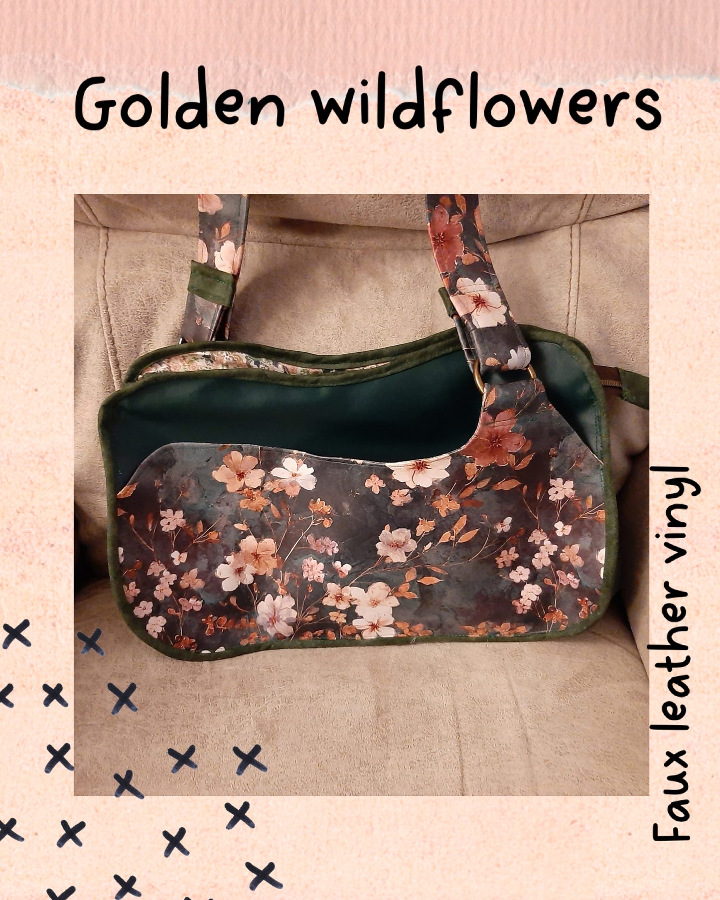 Golden wildflowers round 35 retail