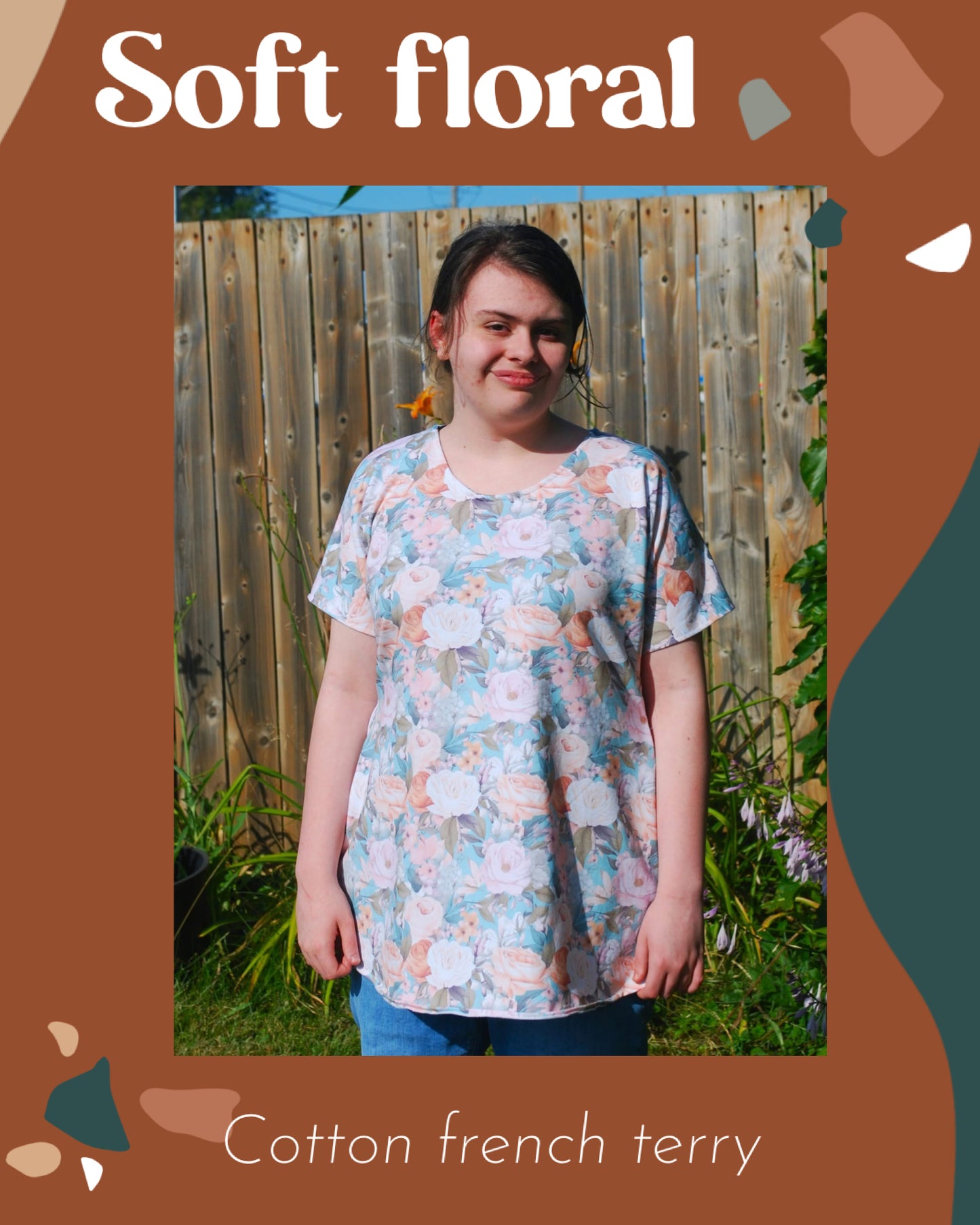 Soft floral round 28 retail