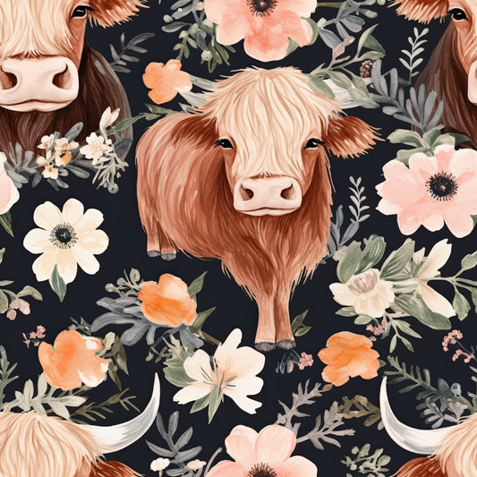 Dark highland cow preorder round 30