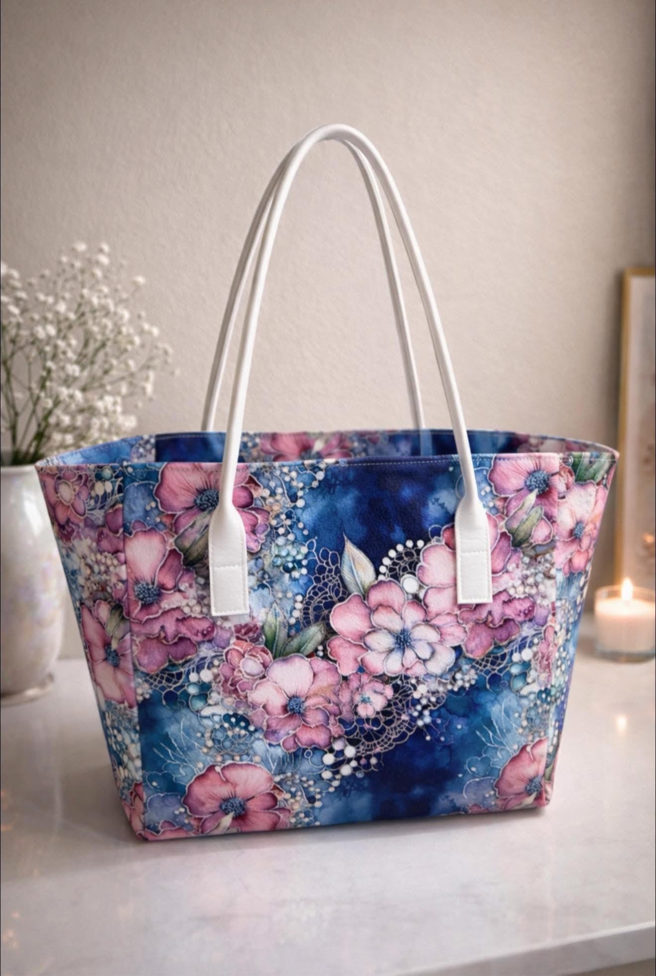 Denim and lace round 36 retail