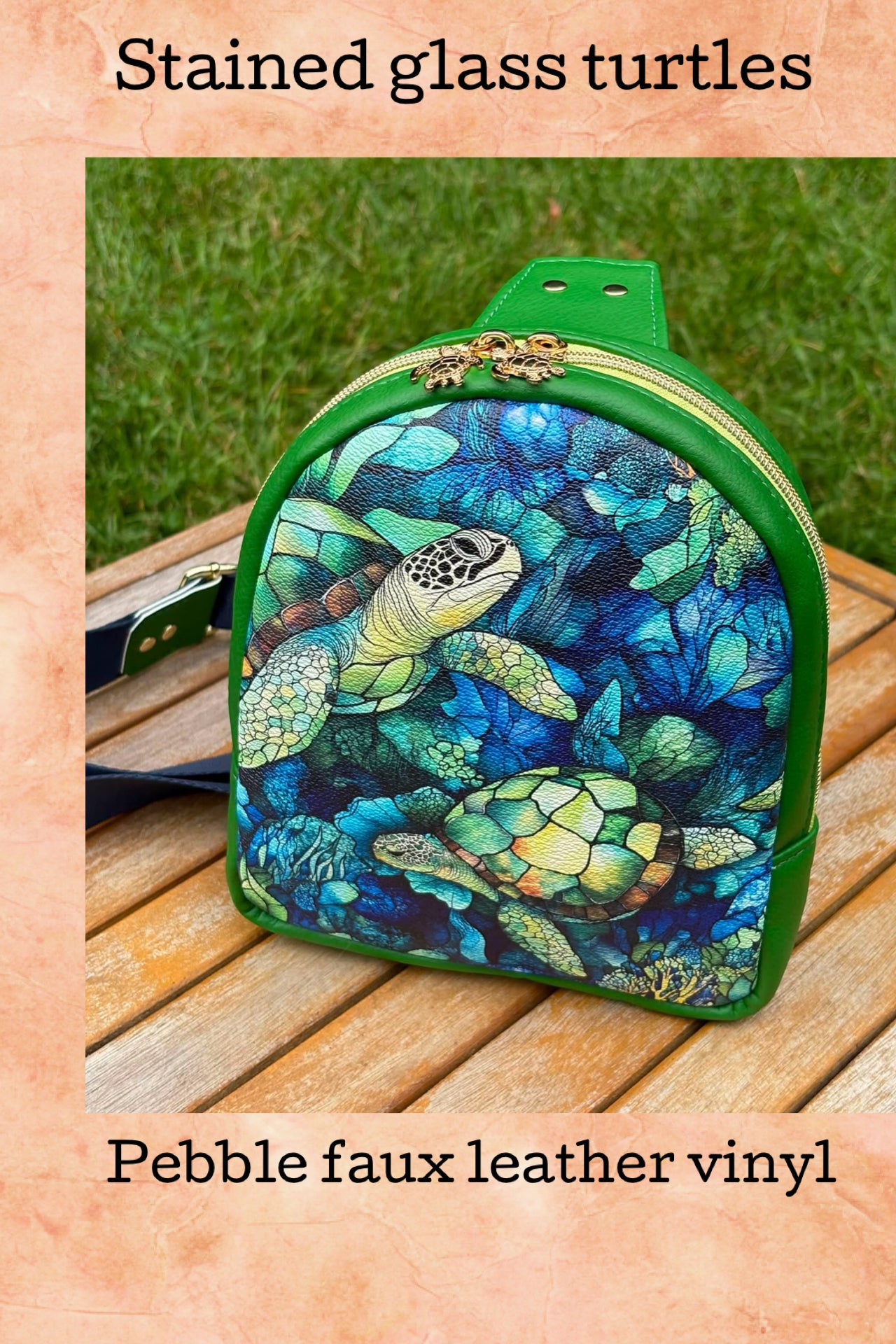 Stained glass turtles preorder round 40