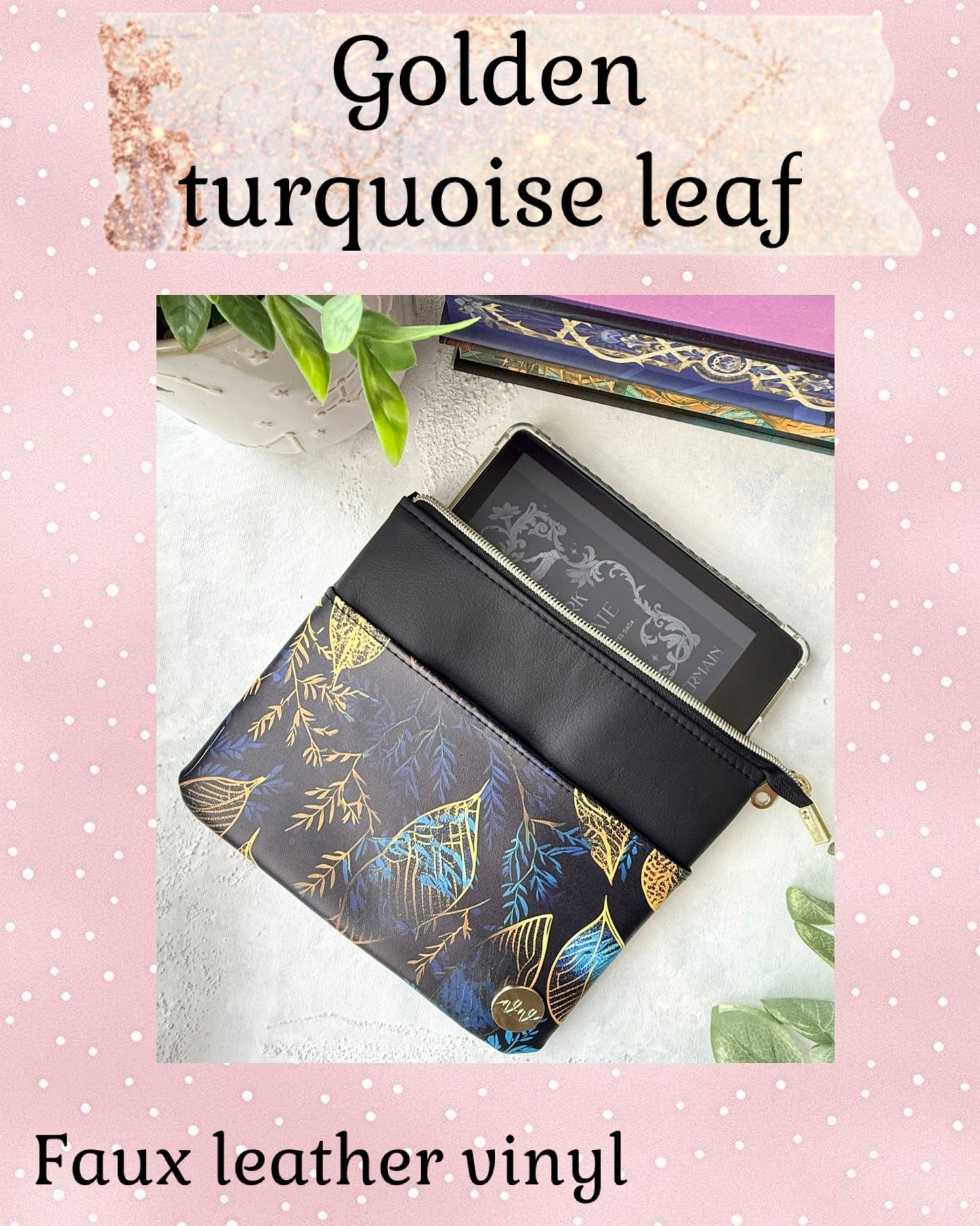 Golden turquoise leaf preorder round 34