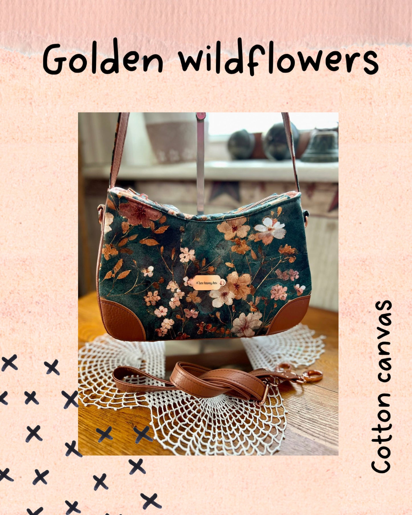 Golden wildflowers round 35 retail