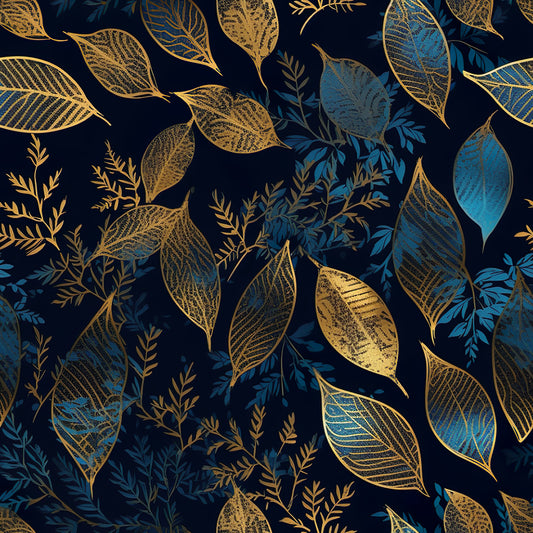 Golden turquoise leaf preorder round 34