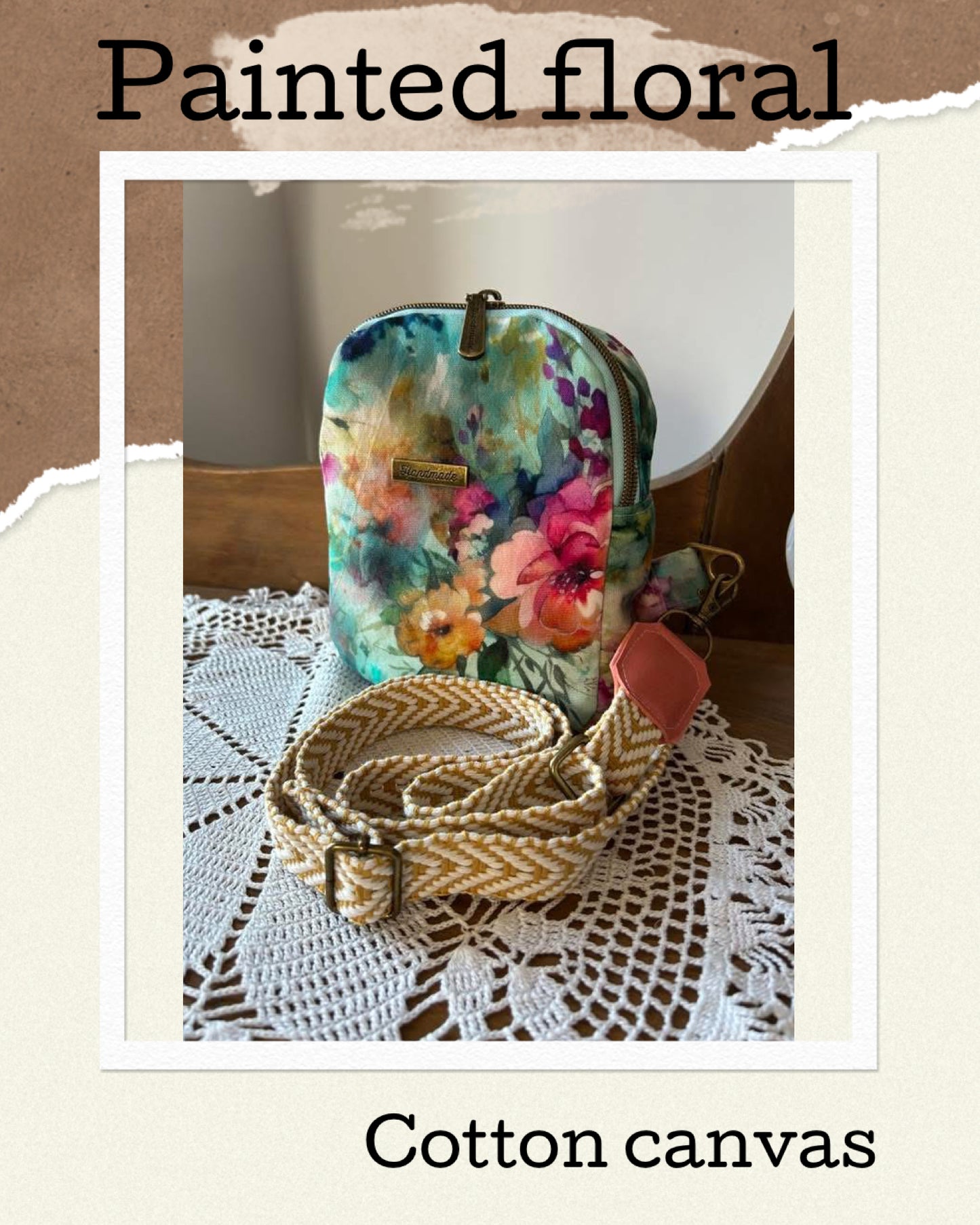 Painted floral preorder round 33.5