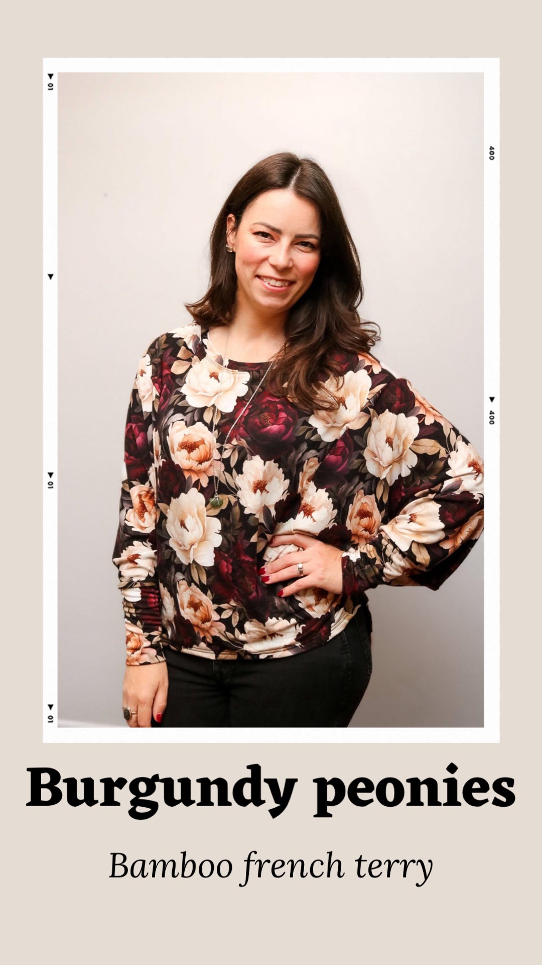 Burgundy peonies preorder round 31