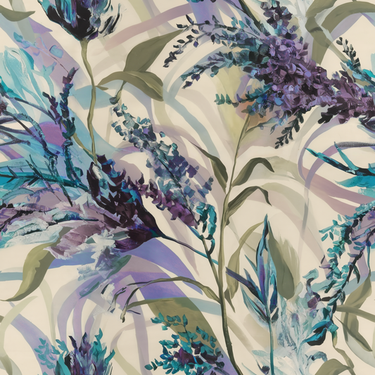 Watercolour lavender round 39 retail