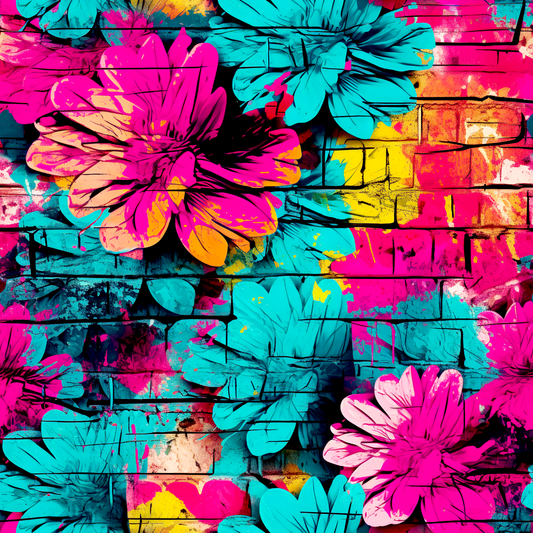 Floral graffiti round 28 retail
