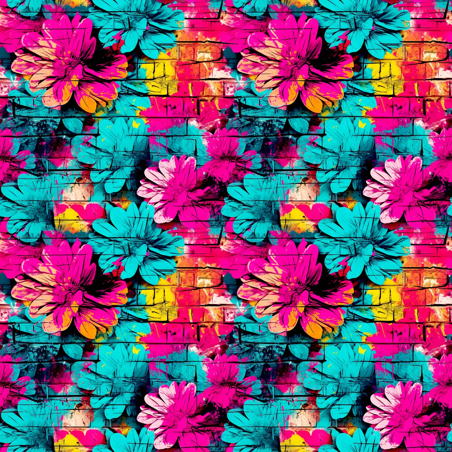 Floral graffiti round 28 retail