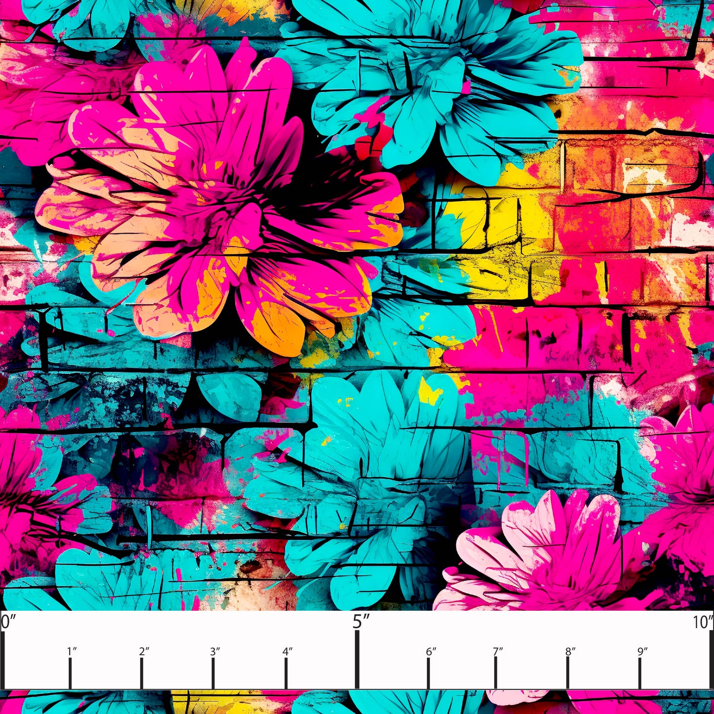 Floral graffiti round 28 retail