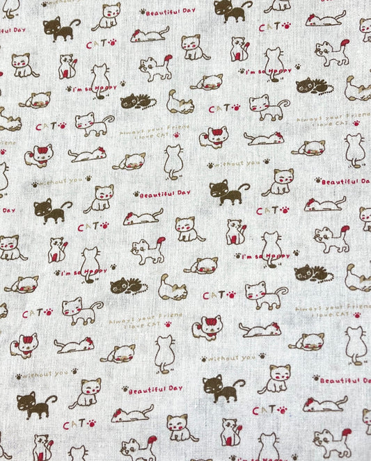 Clearance - kittens on white burlap