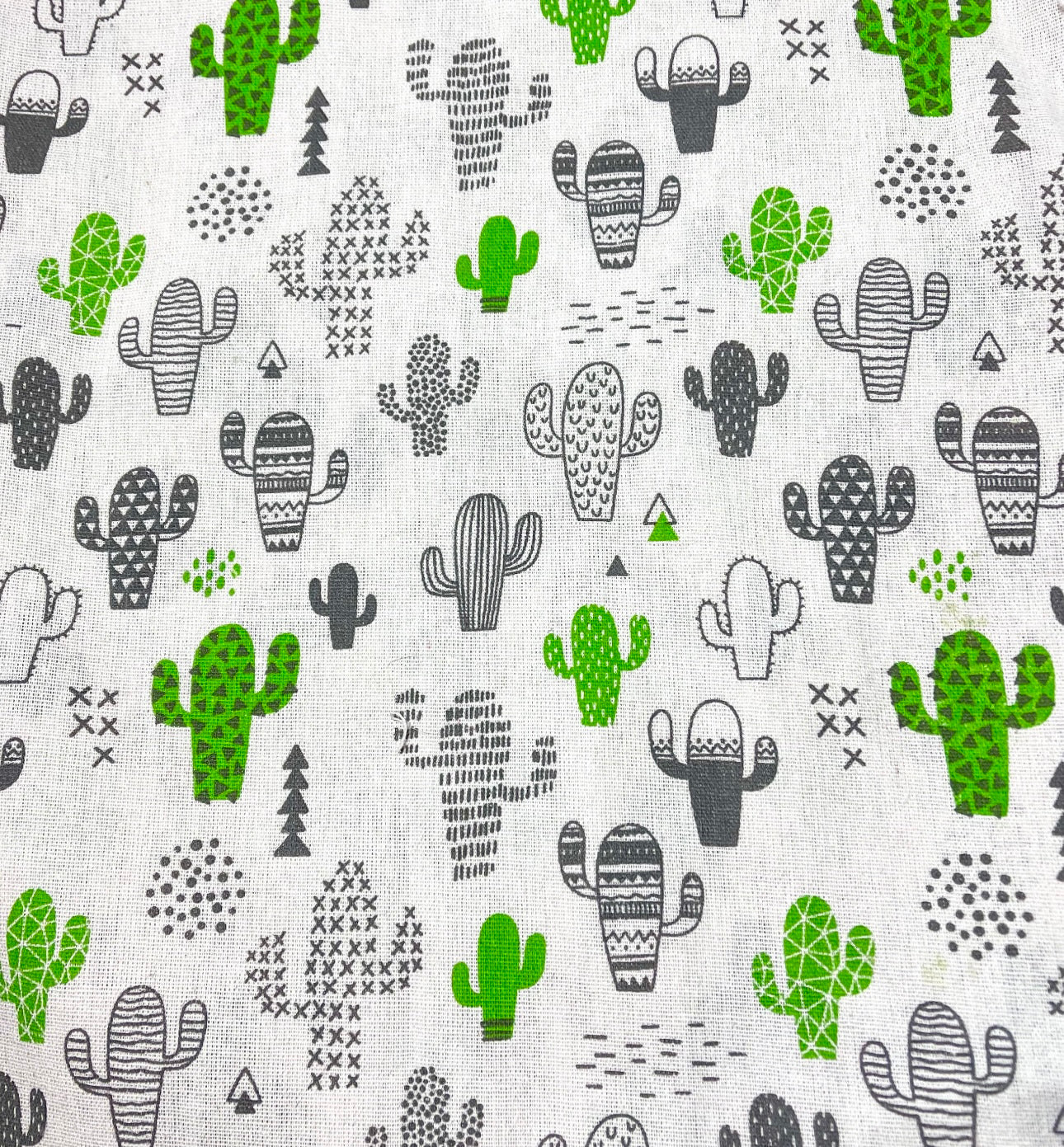 Clearance - Cactus sketch burlap