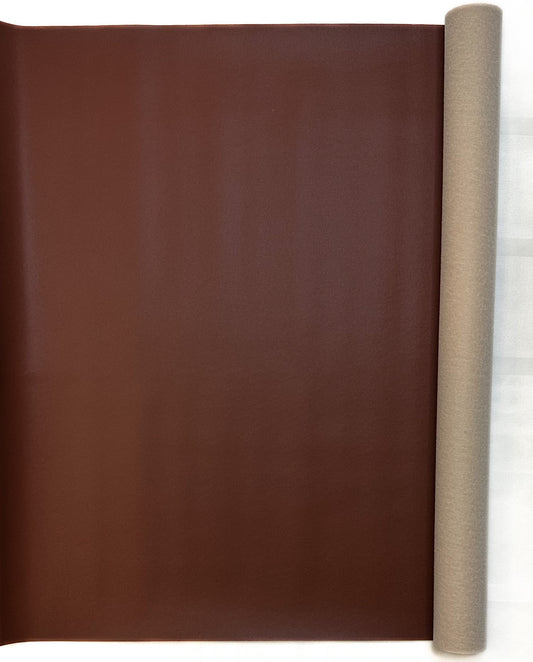 Chocolate brown faux leather vinyl