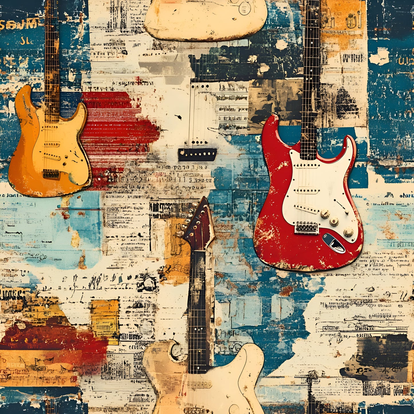 Grunge electric guitar round 27 retail