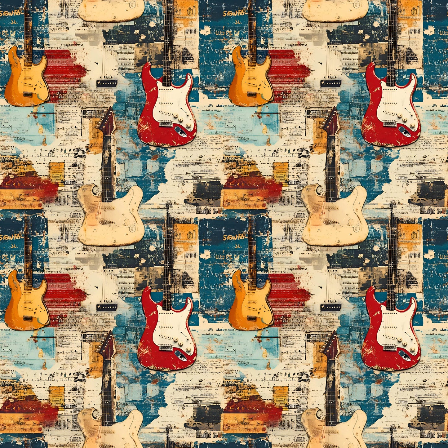 Grunge electric guitar round 27 retail