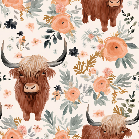 Highland cow preorder round 30