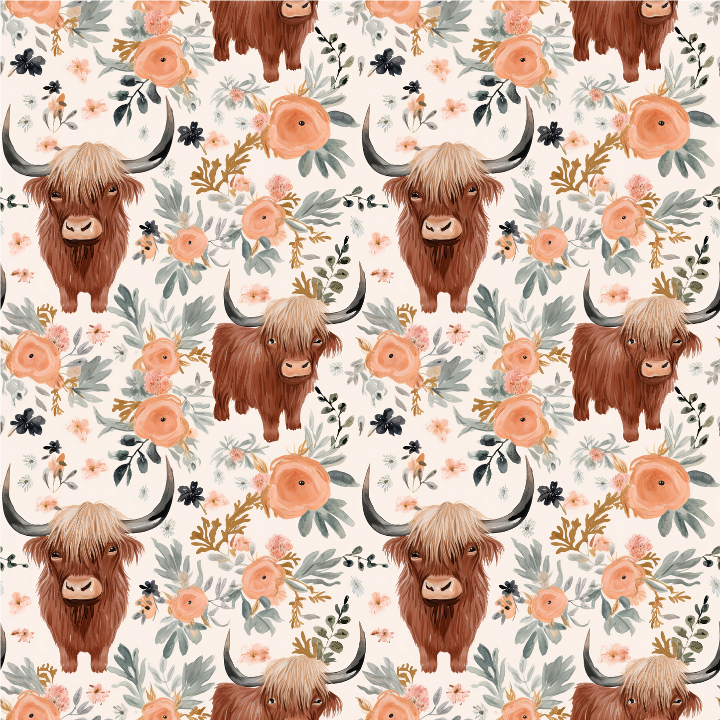 Highland cow preorder round 30