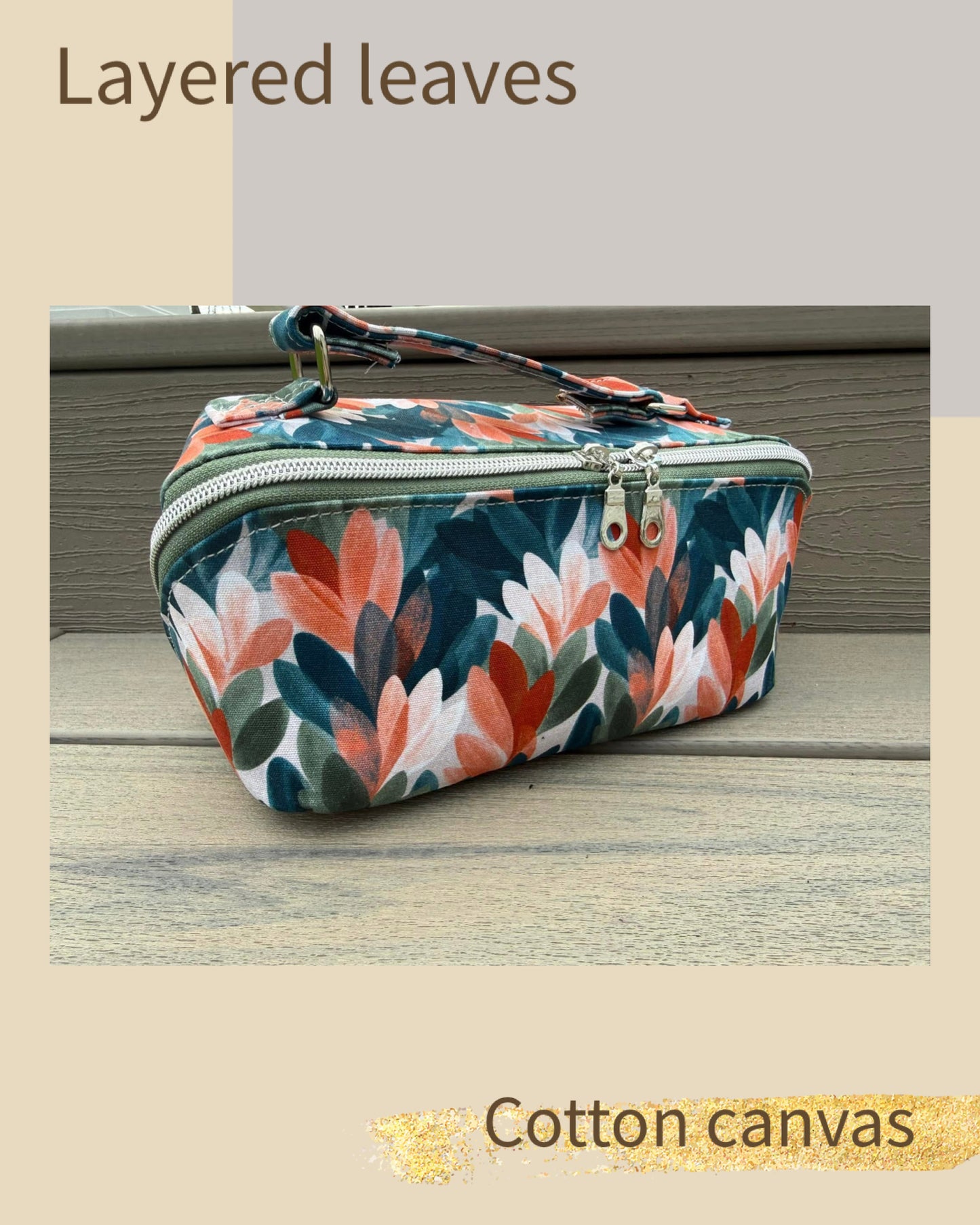 Layered leaves round 37 retail