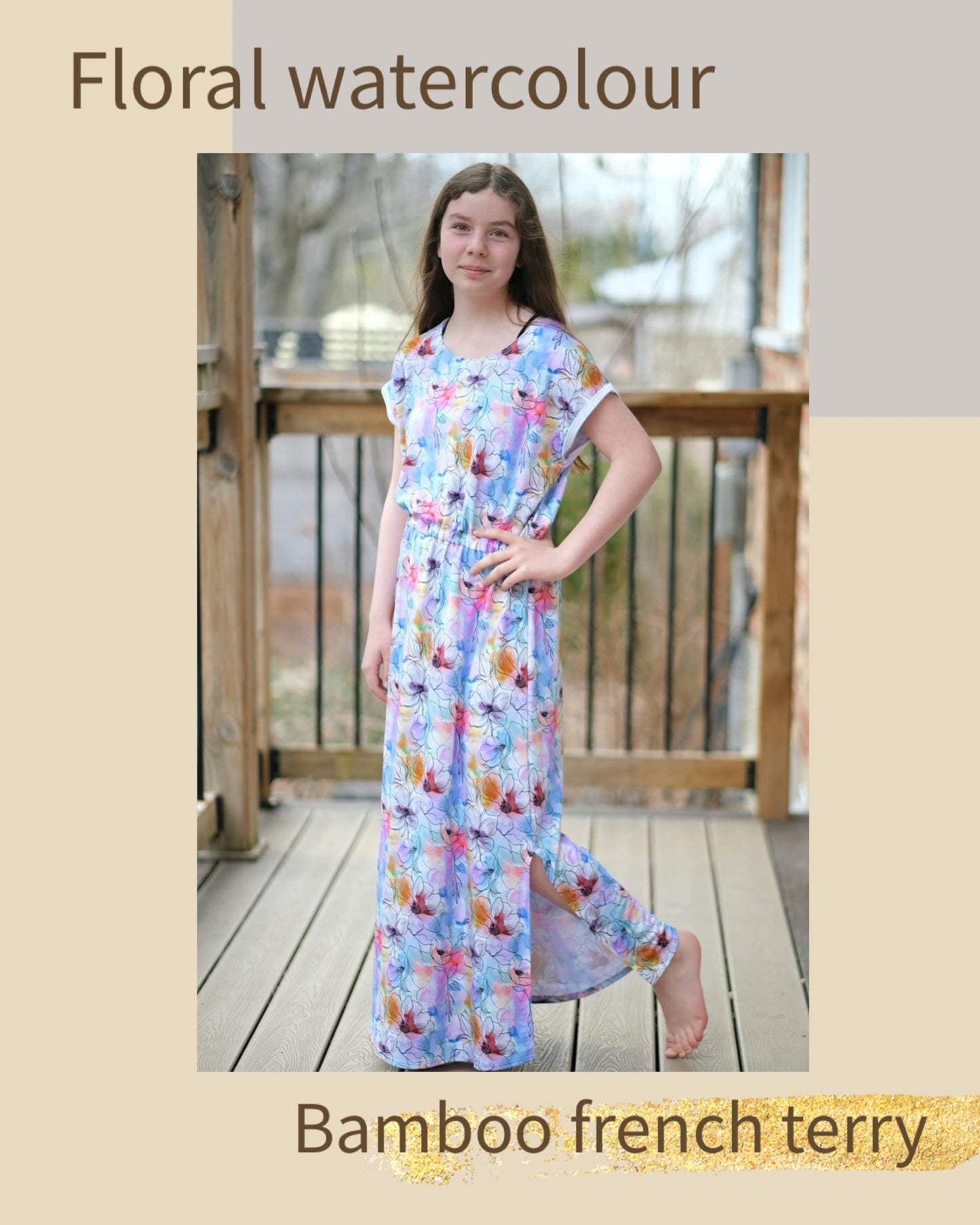 Floral watercolour round 37 retail