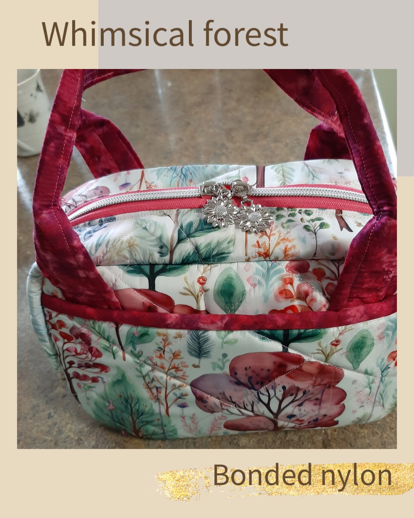 Whimsical forest quilt show retail