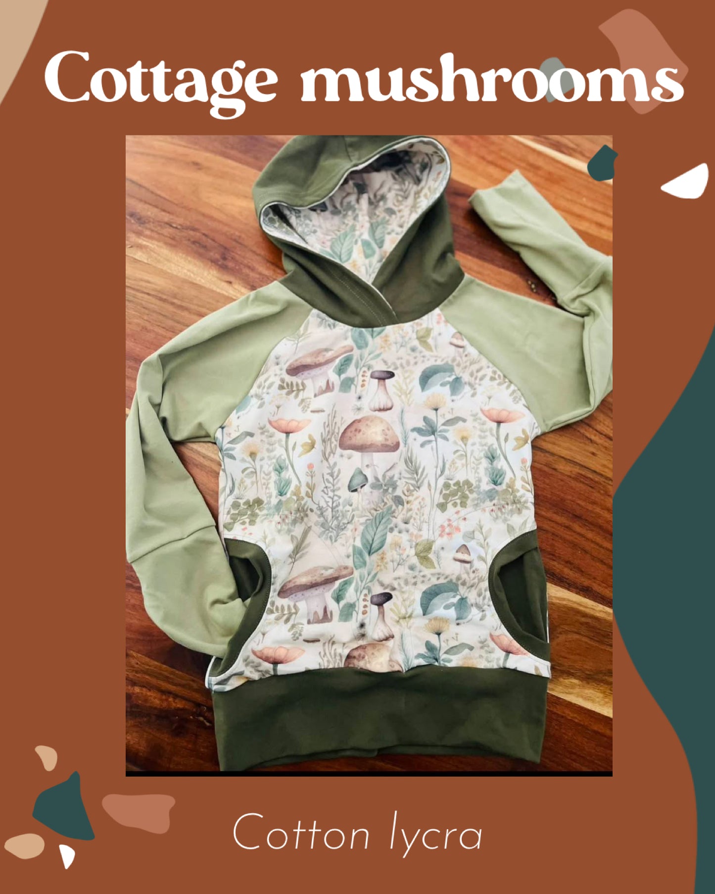 Cottage mushrooms round 28 retail