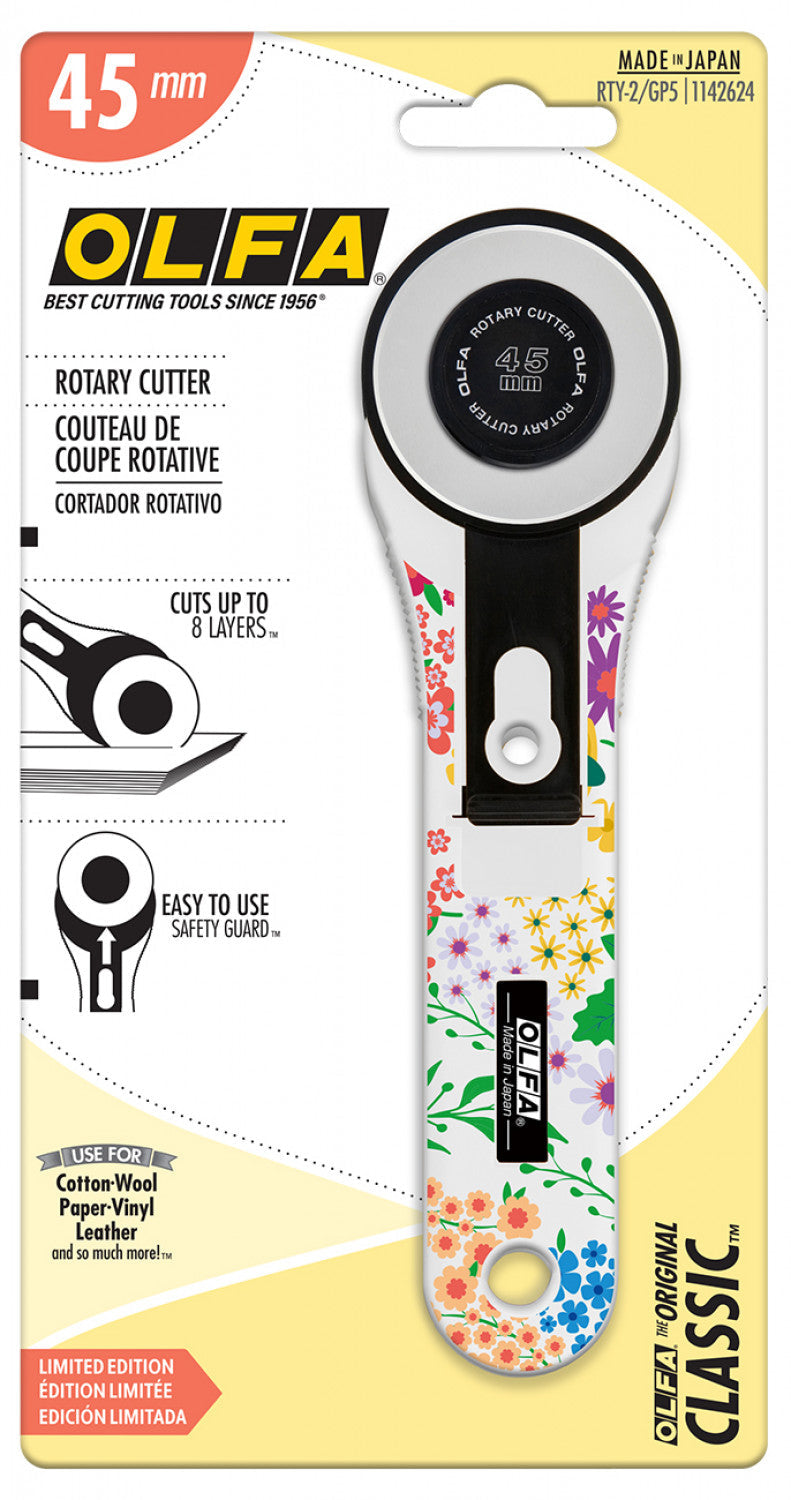 Olfa 45mm rotary cutter Blooming Garden