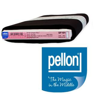 Bolt of Pellon shape flex SF101B fusible interfacing in BLACK