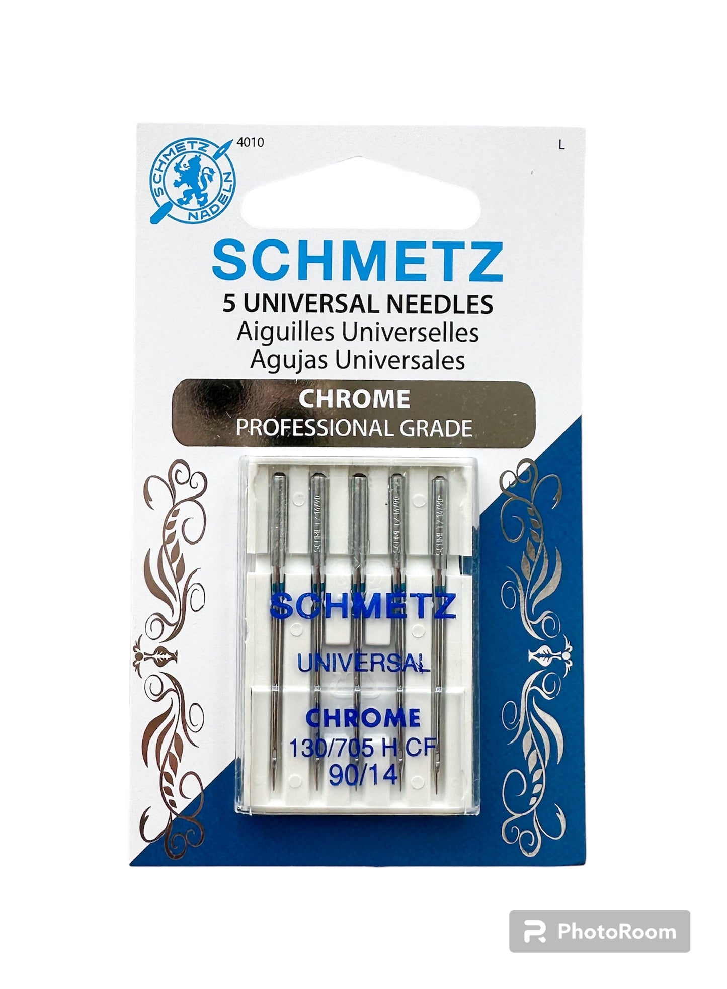 Schmetz chrome universal needles size 90/14