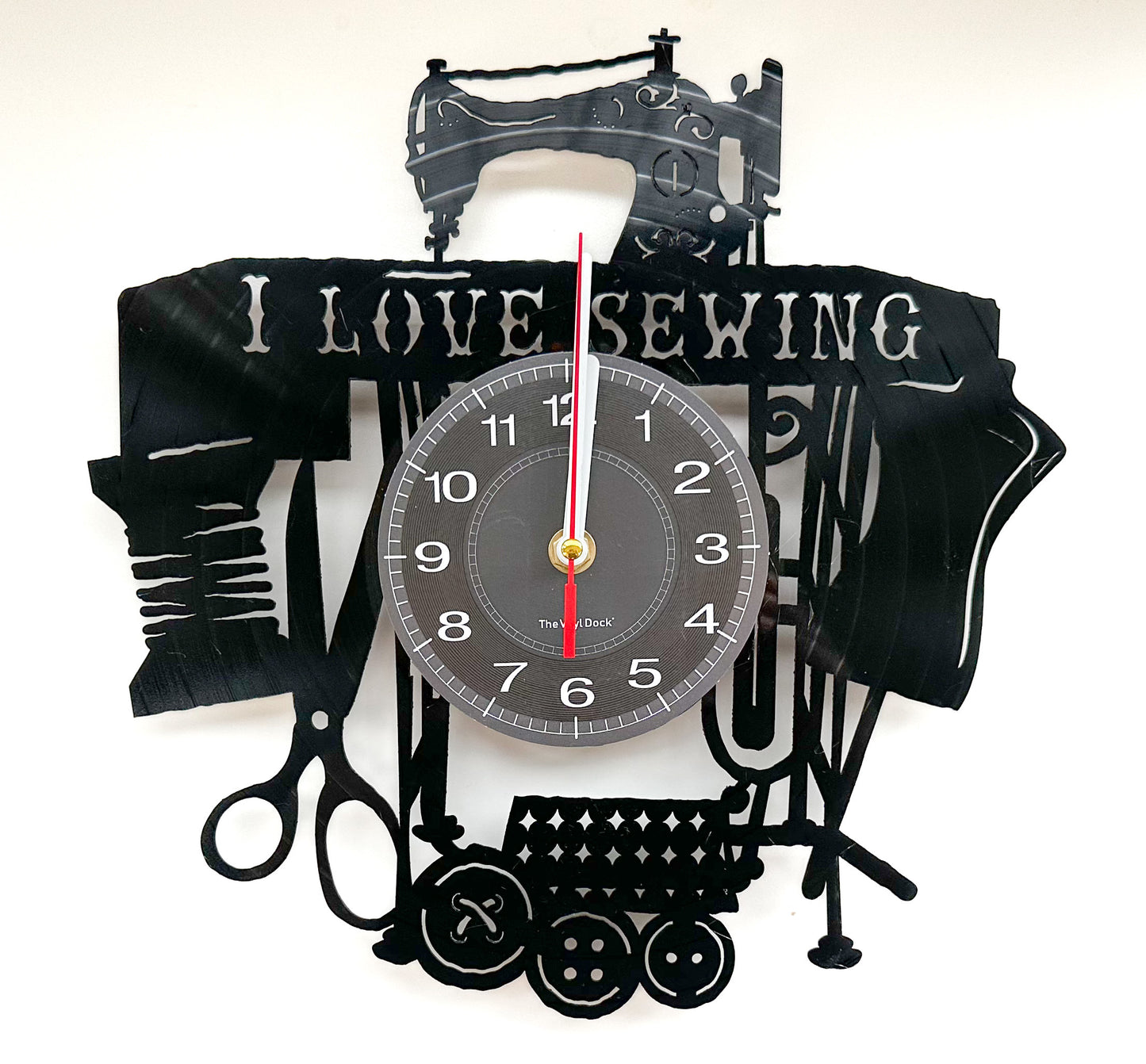 I love Sewing clock