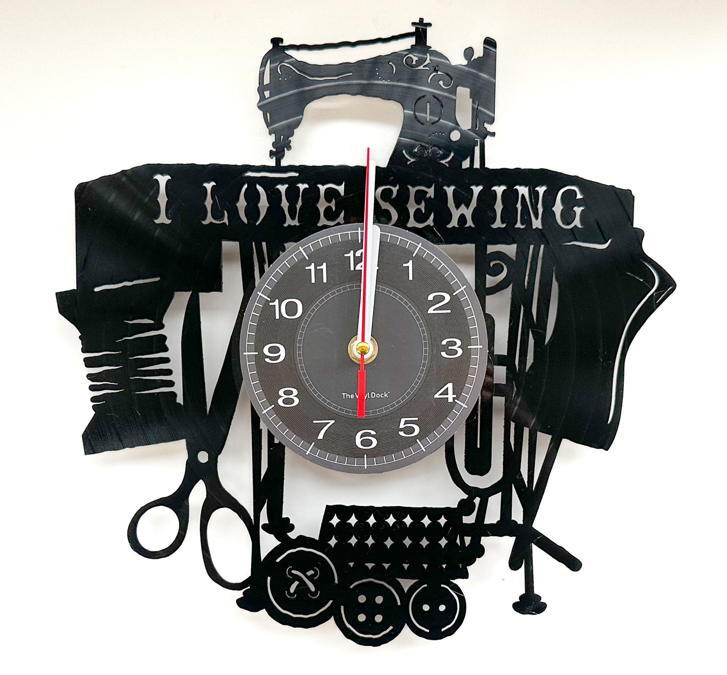 Sewing machine clock